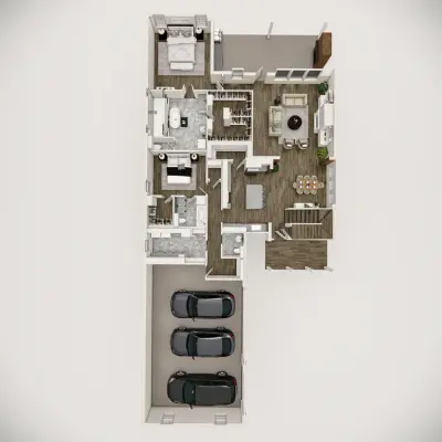 The Briarwood Plan in The Grove at Garrett Farm by Wimberly Homes, Louisiana